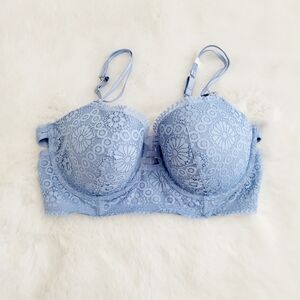 💘AERIE REAL POWER BALCONETTE SUNKISSED LACE BRA SIZE 38DD